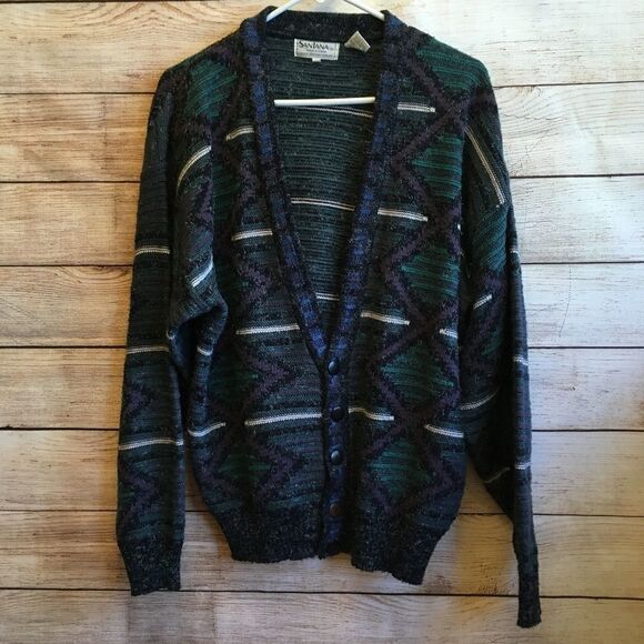 SANTANA LTD Sweaters - VINTAGE SANTANA LTD CARDIGAN SWEATER